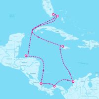 MSC Divina January 14, 2024 itinerary map