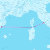 MSC Divina May 8, 2024 itinerary map