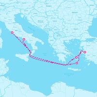 MSC Divina May 10, 2024 itinerary map