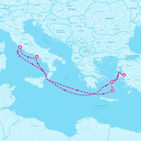 MSC Divina September 27, 2024 itinerary map