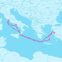 MSC Divina October 17, 2024 itinerary map