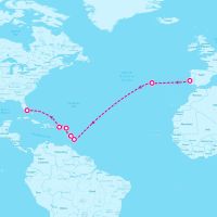 MSC Divina November 7, 2024 itinerary map