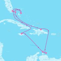 MSC Divina December 20, 2024 itinerary map