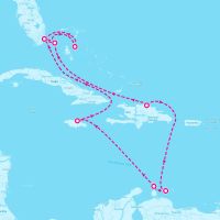 MSC Divina March 10, 2025 itinerary map