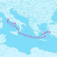 MSC Divina May 16, 2025 itinerary map
