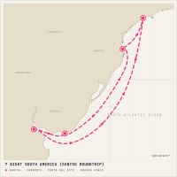 MSC Divina January 31, 2027 itinerary map