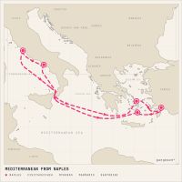 MSC Divina July 15, 2027 itinerary map