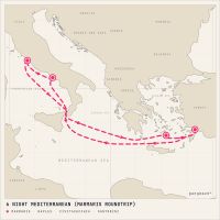 MSC Divina August 3, 2027 itinerary map