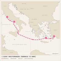 MSC Divina October 25, 2027 itinerary map