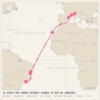 MSC Divina October 30, 2027 itinerary map