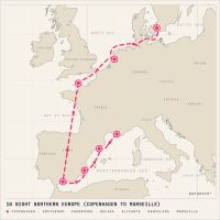 MSC Euribia October 11, 2026 itinerary map