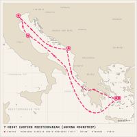 MSC Lirica July 23, 2027 itinerary map