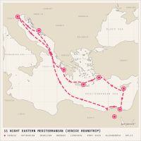 MSC Lirica November 3, 2027 itinerary map