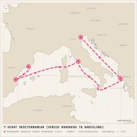 MSC Lirica November 14, 2027 itinerary map