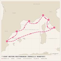 MSC Lirica December 6, 2027 itinerary map