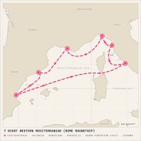 MSC Lirica December 9, 2027 itinerary map