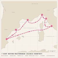 MSC Lirica January 1, 2028 itinerary map
