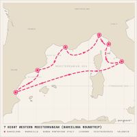MSC Lirica January 23, 2028 itinerary map