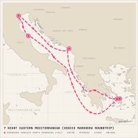 MSC Lirica April 8, 2028 itinerary map