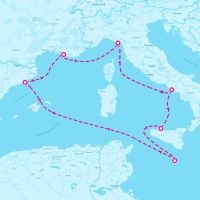 MSC Magnifica July 3, 2025 itinerary map