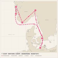 MSC Magnifica June 6, 2027 itinerary map