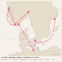 MSC Magnifica June 17, 2027 itinerary map