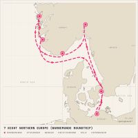 MSC Magnifica July 4, 2027 itinerary map