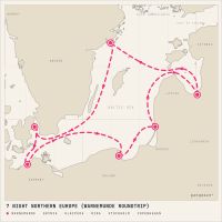 MSC Magnifica July 25, 2027 itinerary map