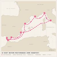 MSC Magnifica November 25, 2027 itinerary map