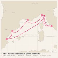 MSC Magnifica June 28, 2028 itinerary map