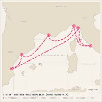 MSC Magnifica August 8, 2028 itinerary map