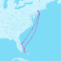 MSC Meraviglia December 21, 2025 itinerary map
