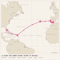 MSC Meraviglia April 10, 2027 itinerary map