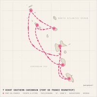 MSC Meraviglia April 8, 2028 itinerary map