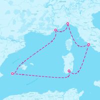 MSC Musica July 21, 2024 itinerary map