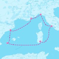 MSC Musica September 17, 2024 itinerary map