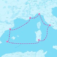 MSC Musica October 23, 2024 itinerary map