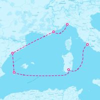 MSC Musica October 29, 2024 itinerary map