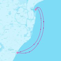 MSC Musica December 13, 2024 itinerary map