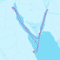 MSC Musica March 15, 2025 itinerary map