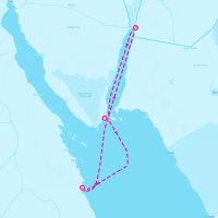 MSC Musica March 16, 2025 itinerary map