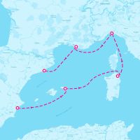 MSC Musica October 30, 2025 itinerary map