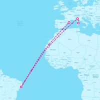 MSC Musica November 1, 2025 itinerary map