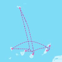 MSC Musica February 9, 2026 itinerary map