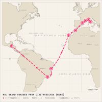 MSC Musica October 26, 2026 itinerary map