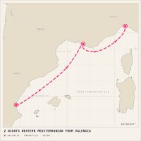 MSC Musica November 4, 2027 itinerary map