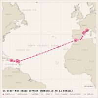 MSC Opera November 1, 2026 itinerary map