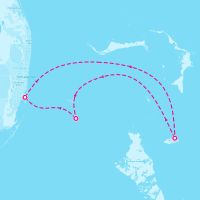 MSC Seascape June 8, 2025 itinerary map