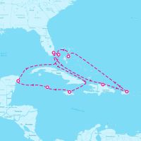 MSC Seascape August 31, 2025 itinerary map