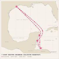 MSC Seascape January 24, 2027 itinerary map